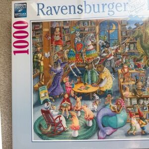 Ravensburger Midnight in the Library 1000 Piece Puzzle New Sealed Softclick
